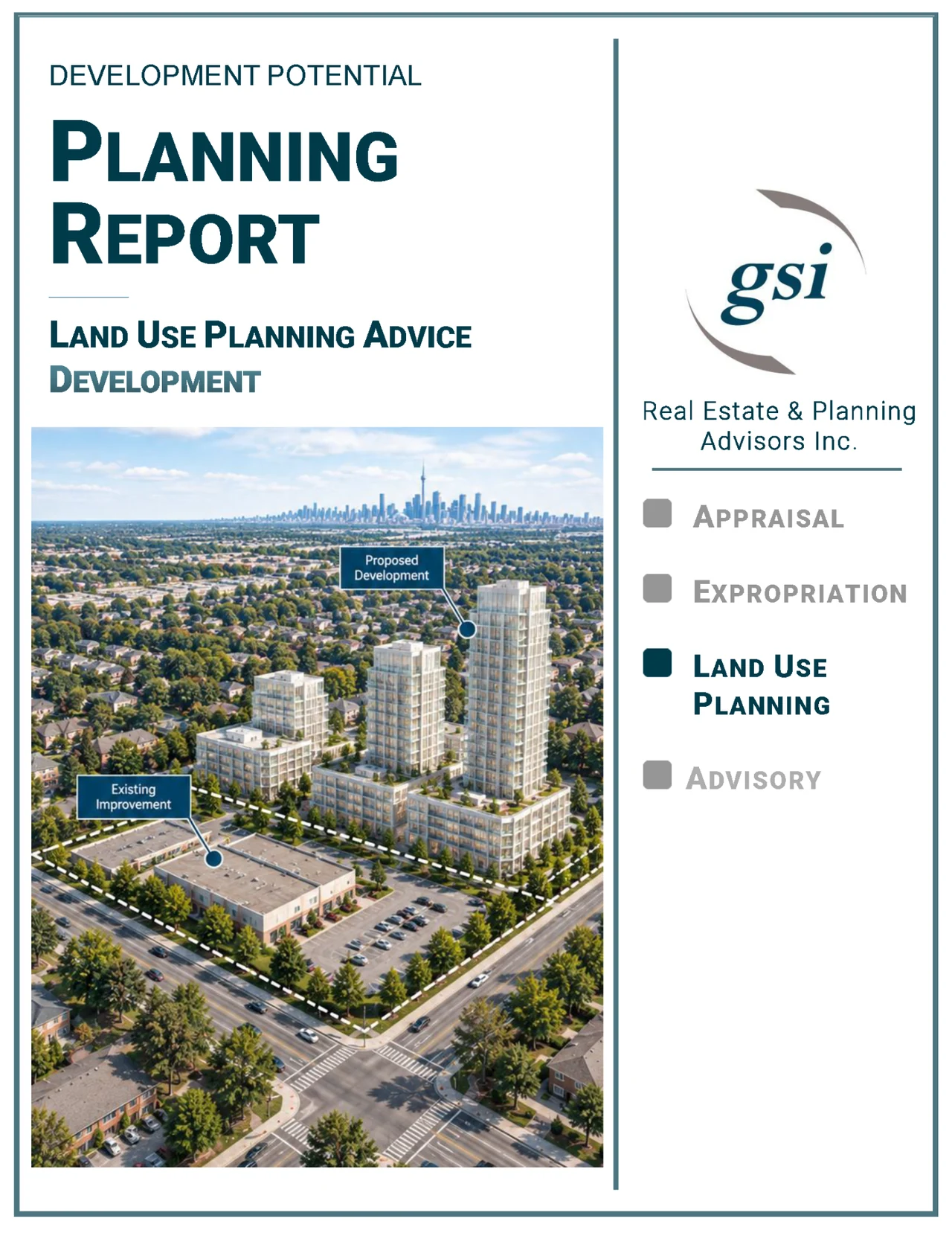 Planning report cover